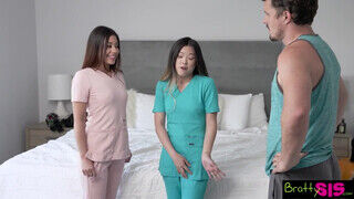 Bratty Sis - Lulu Chu és Xxlayna Marie a tinédzser ápolók - Pornos.hu