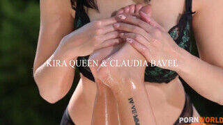 Kira Queen és Claudia Bavel a nagyméretű didkós biszex csajok édeshármasban közösülnek - Pornos.hu