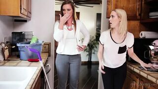 Cadence Lux tinédzser takarítónő élvezve csábít a tulajdonost