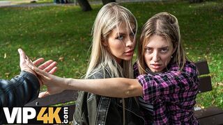 Szöszi bűbájos Zlata Shine megcsalja barátnőjét óriási faszos főnökkel